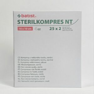 Нетканий стерильний компрес 4Вт 10*10см a'2шт-25шт